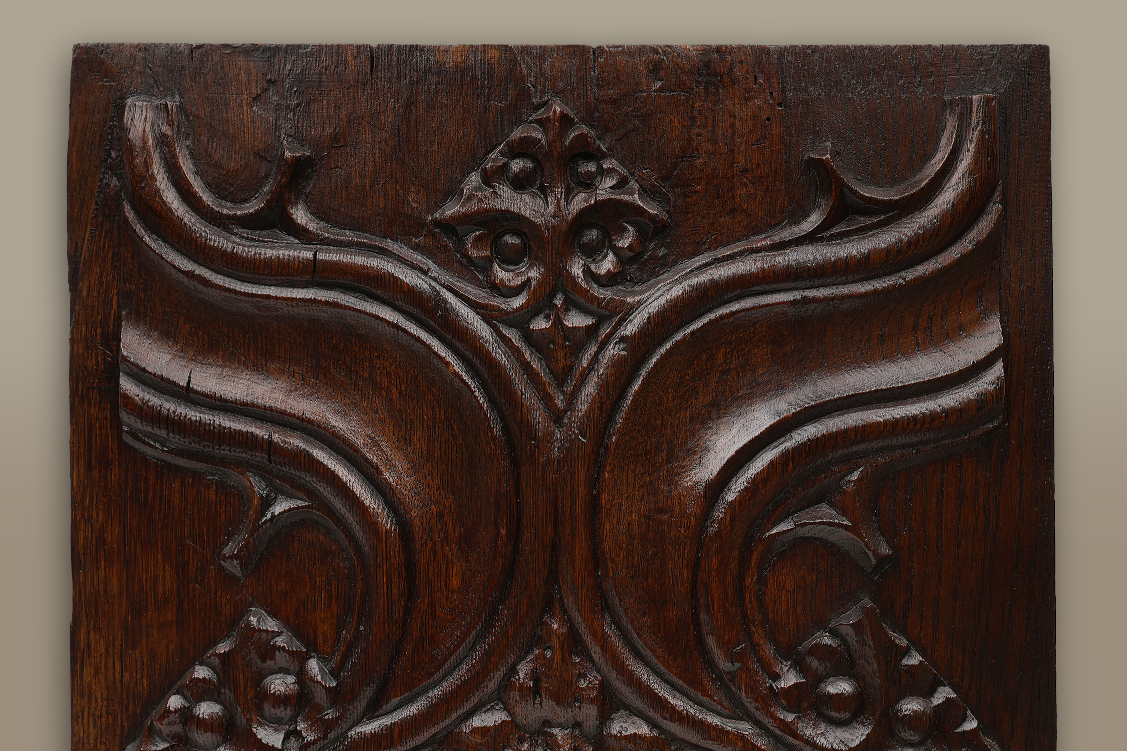 Gothic Oak Sculpted Panel, Belgium, 1500sthumbnail